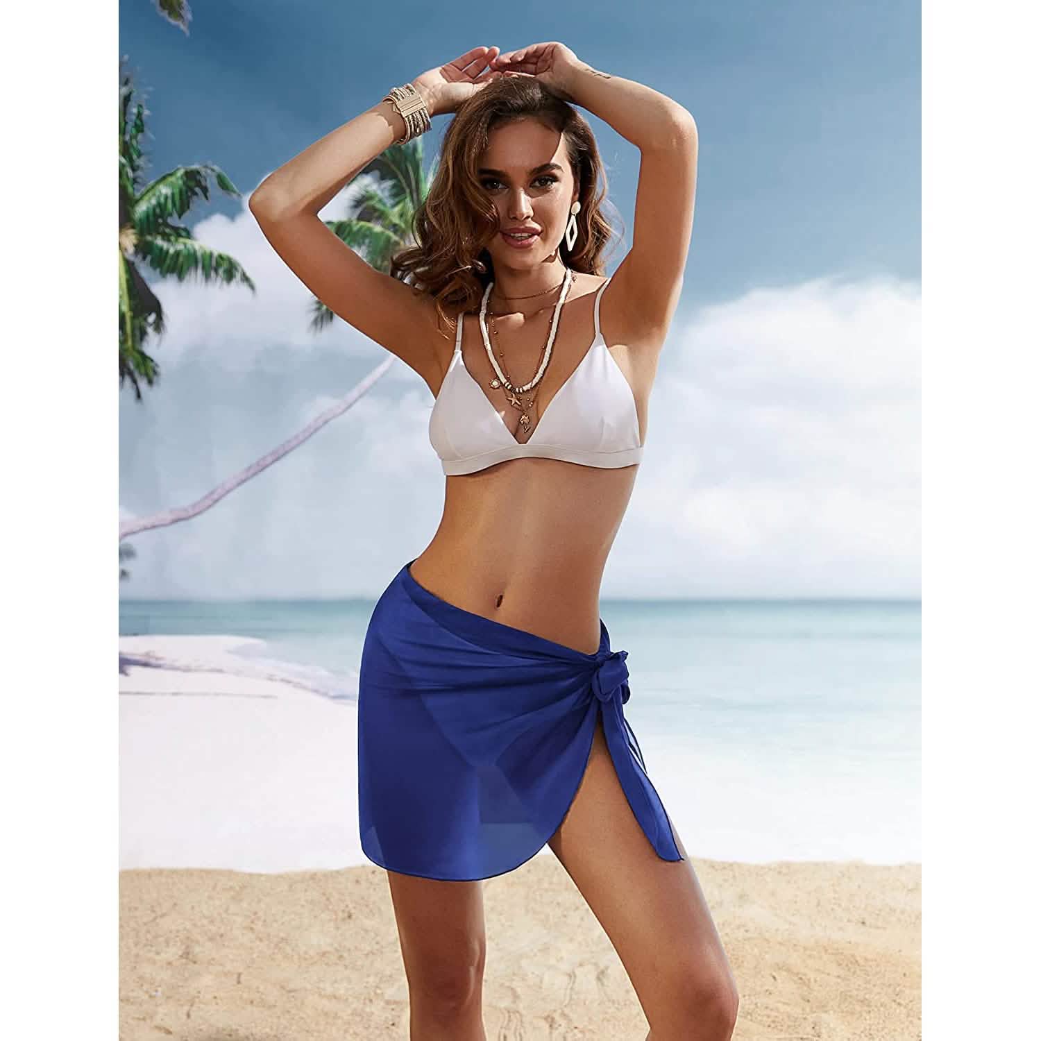 Women's Short Sarongs Beach Wrap DailySale