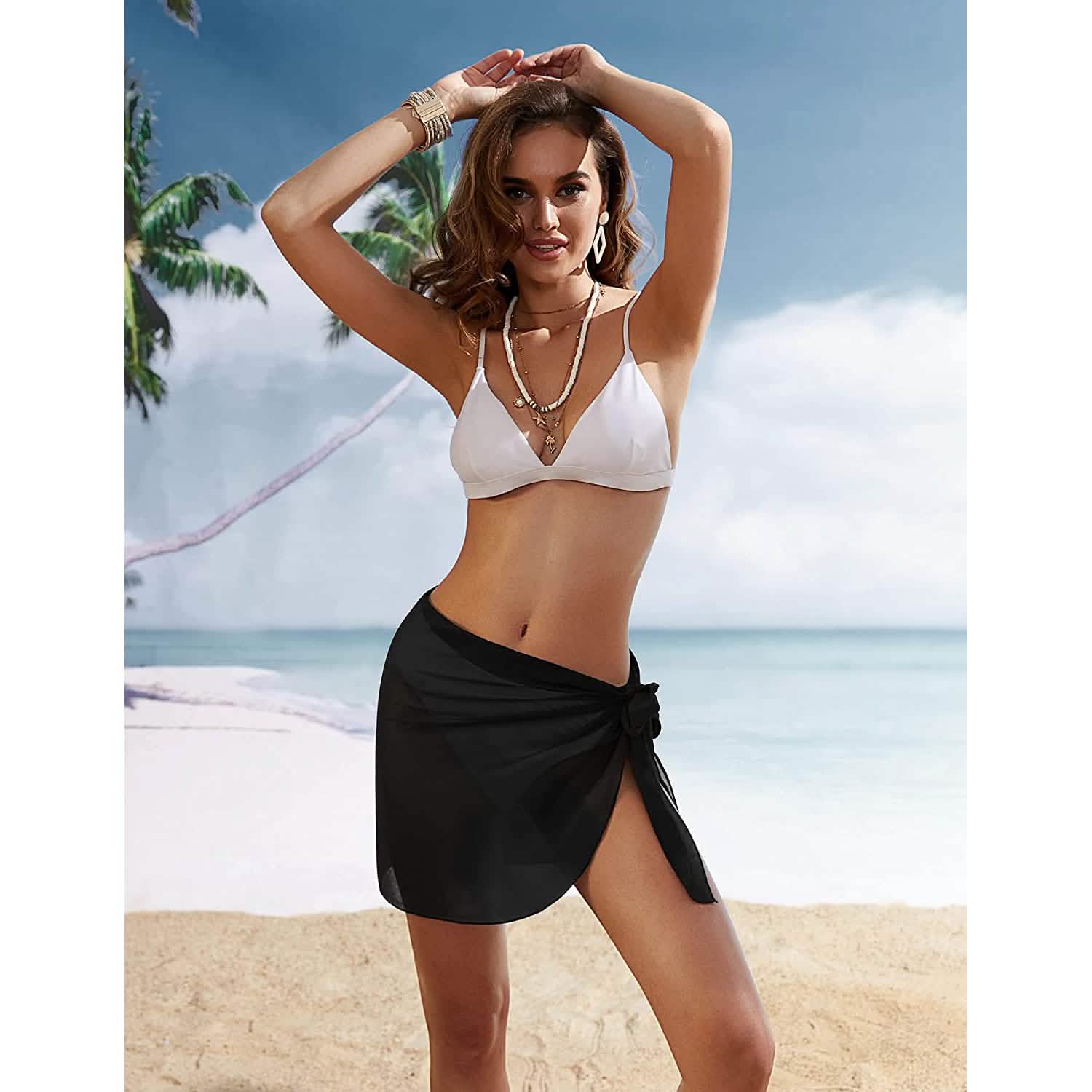 Women's Short Sarongs Beach Wrap DailySale