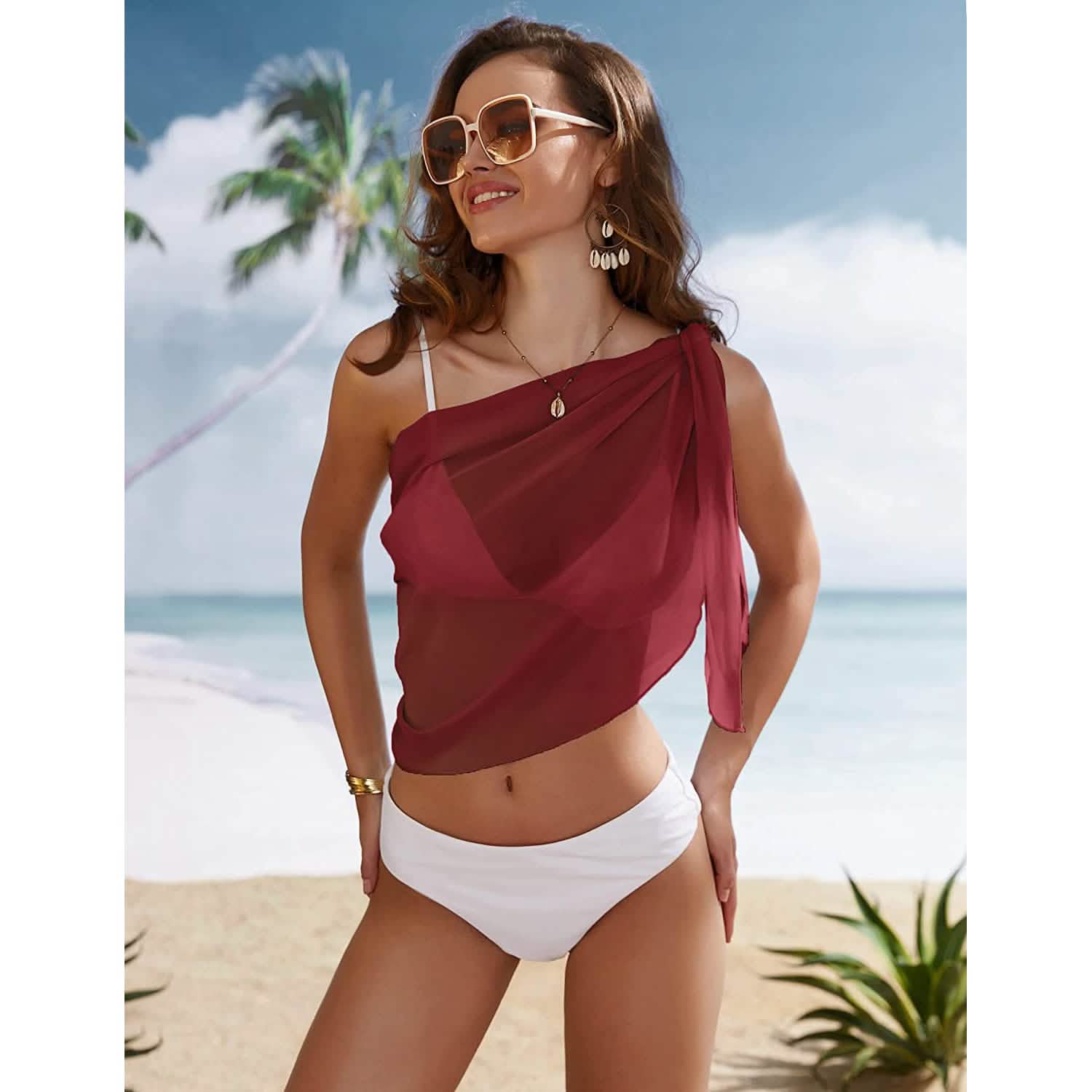 Women's Short Sarongs Beach Wrap DailySale