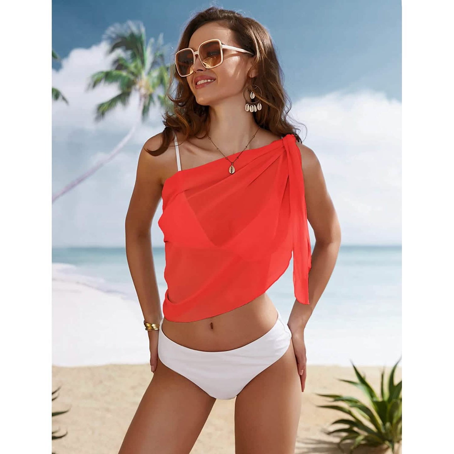 Women's Short Sarongs Beach Wrap DailySale