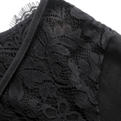 Women's Short Sleeve Back Lace Top Blouse DailySale