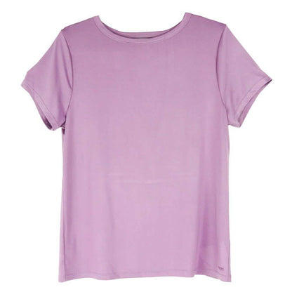 Women's Short Sleeve Criss Cross Open Back Solid T-Shirt Blouse DailySale