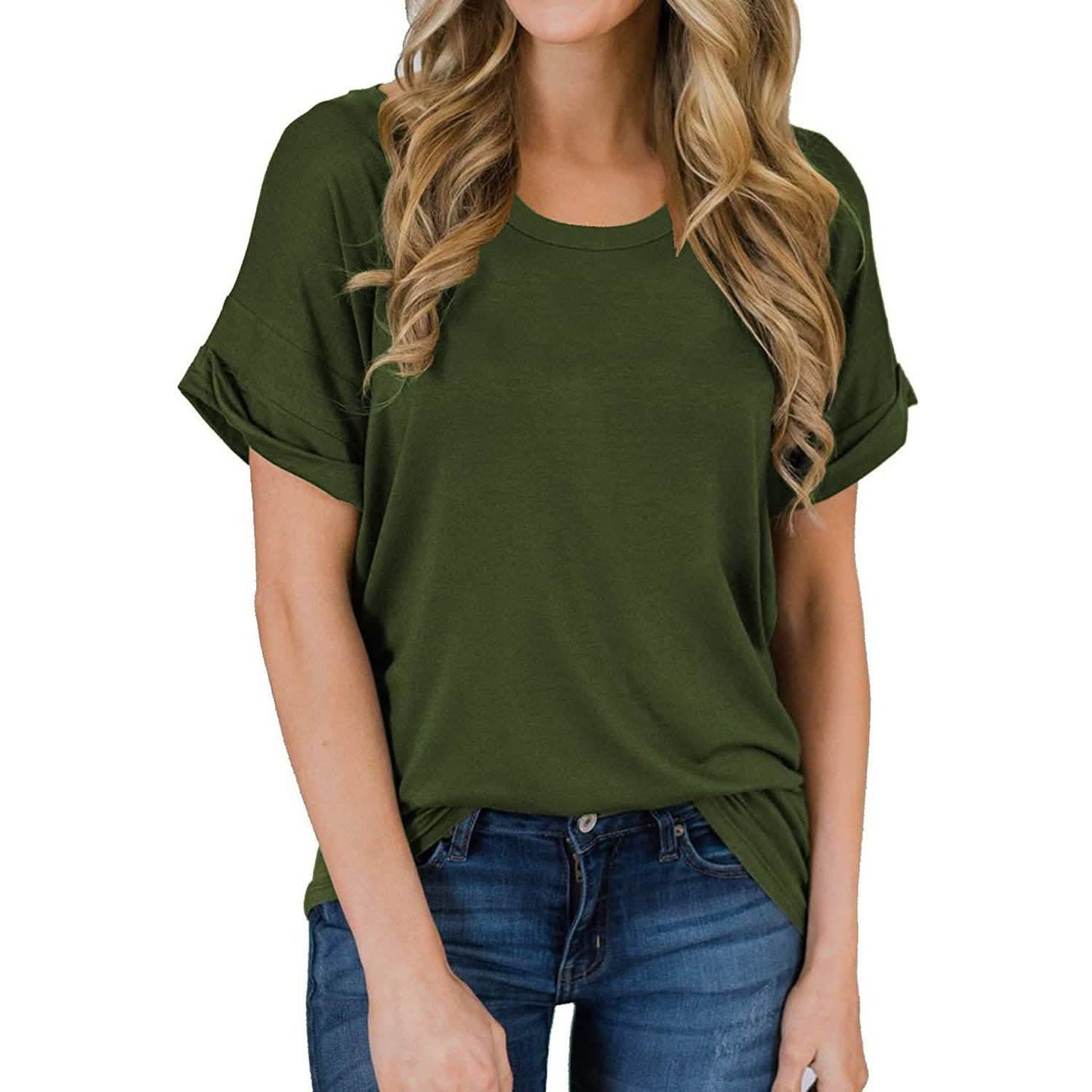 Women's Short Sleeve Shirts Summer Loose Casual T-Shirt Tops DailySale