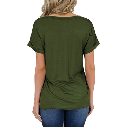 Women's Short Sleeve Shirts Summer Loose Casual T-Shirt Tops DailySale