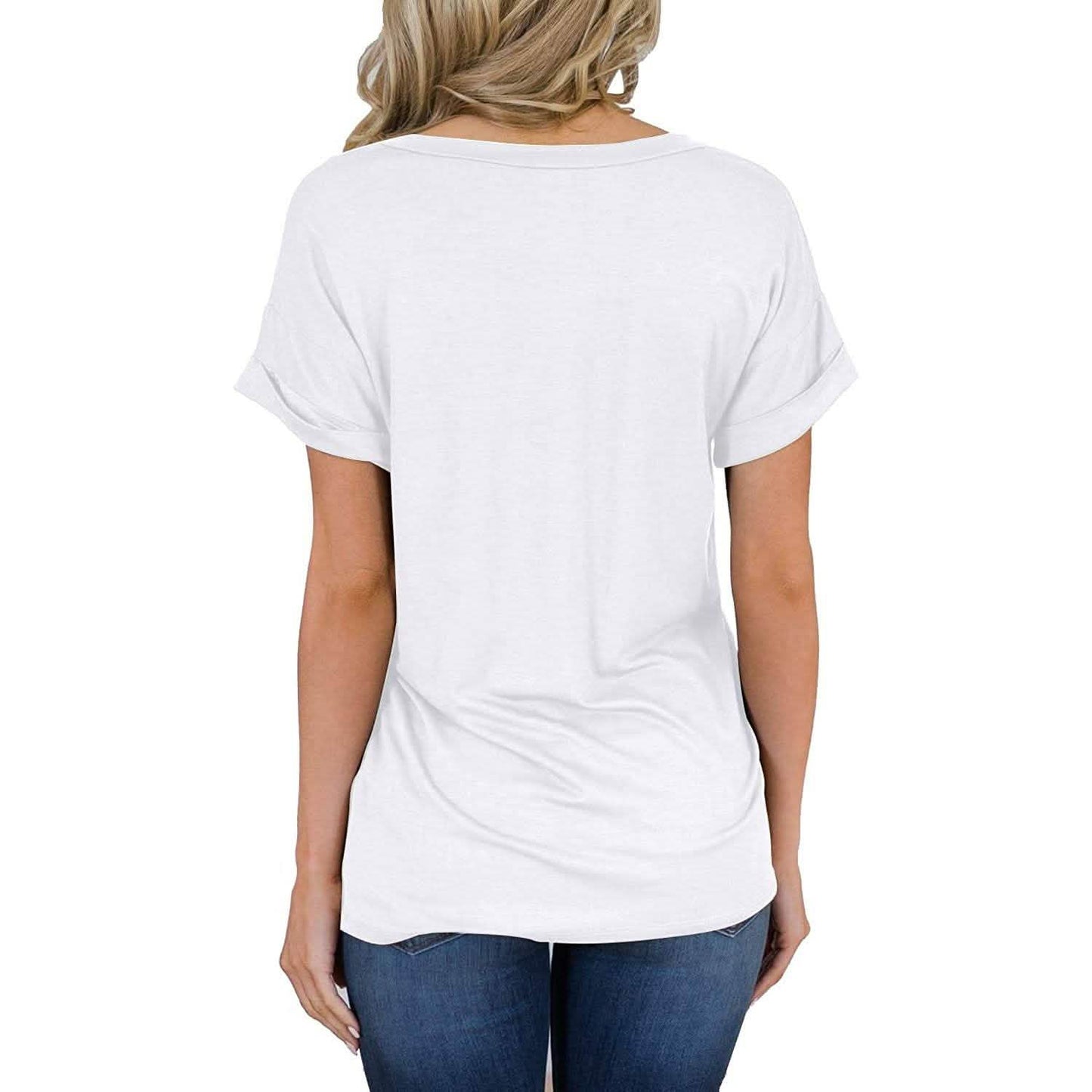 Women's Short Sleeve Shirts Summer Loose Casual T-Shirt Tops DailySale