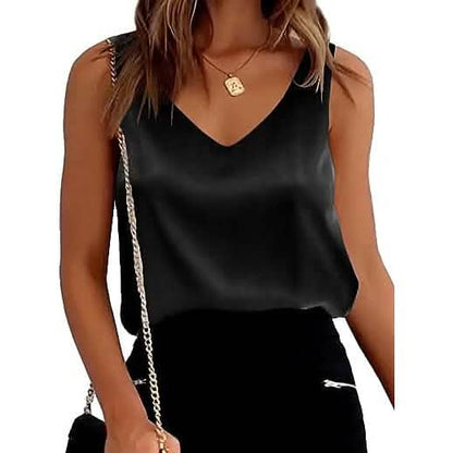 Womens Silk Satin Tank Tops DailySale