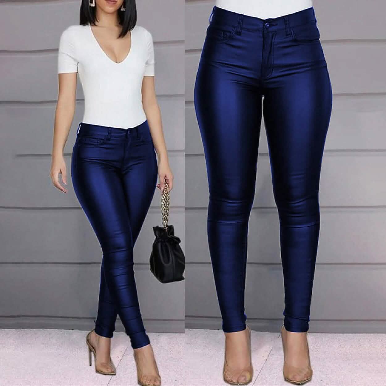 Women's Skinny Leather Pants DailySale