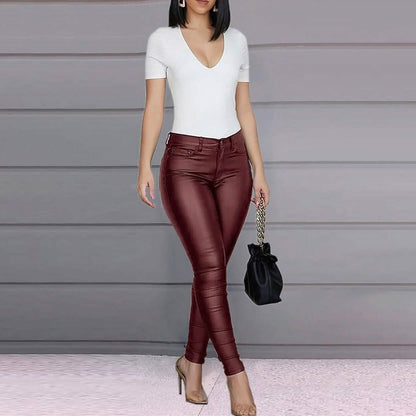 Women's Skinny Leather Pants DailySale