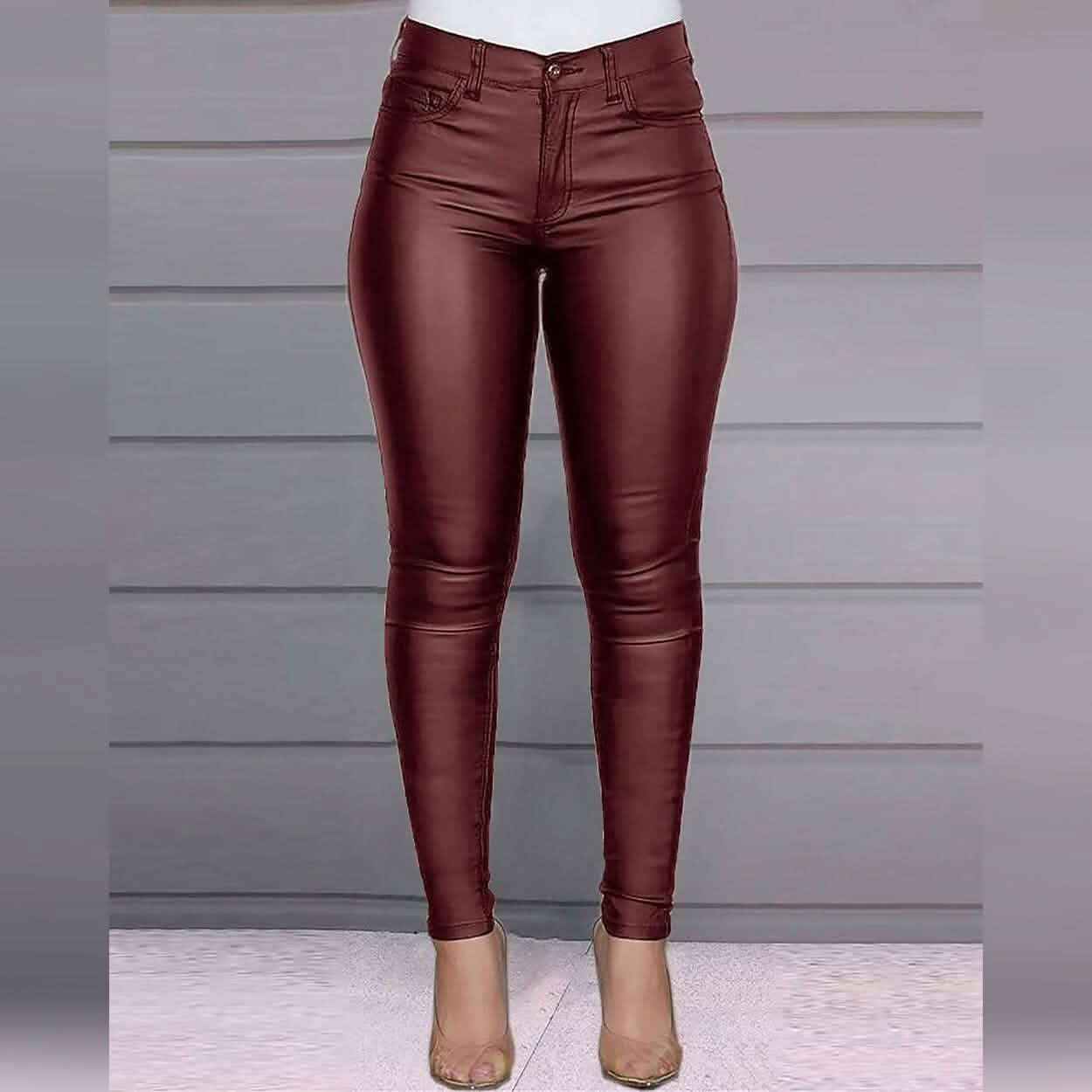 Women's Skinny Leather Pants DailySale