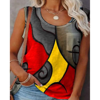 Women's Sleeveless Crew Neck Casual Top Vest DailySale