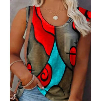 Women's Sleeveless Crew Neck Casual Top Vest DailySale