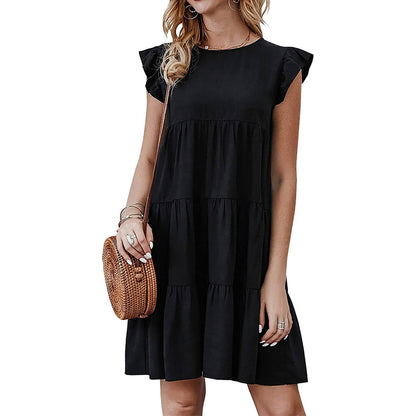 Women's Sleeveless Ruffle Sleeve Summer Dress DailySale