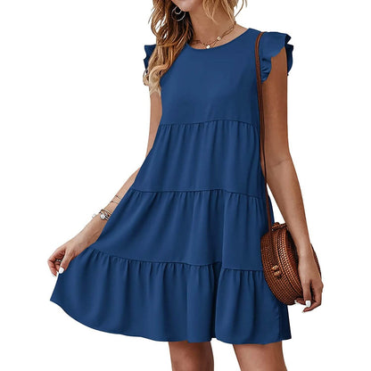 Women's Sleeveless Ruffle Sleeve Summer Dress DailySale