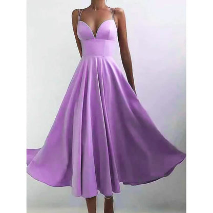 Women's Sleeveless Solid Color Open Back Maxi Dress DailySale