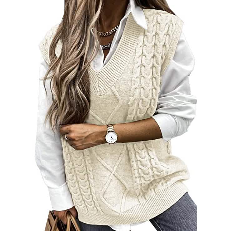 Women's Sleeveless Sweater Vest Top DailySale