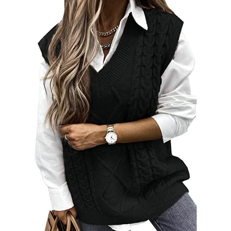 Women's Sleeveless Sweater Vest Top DailySale
