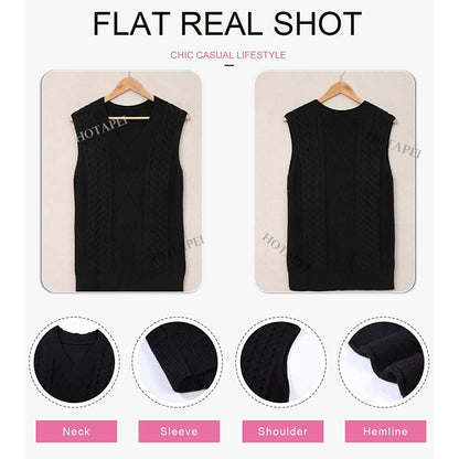 Women's Sleeveless Sweater Vest Top DailySale