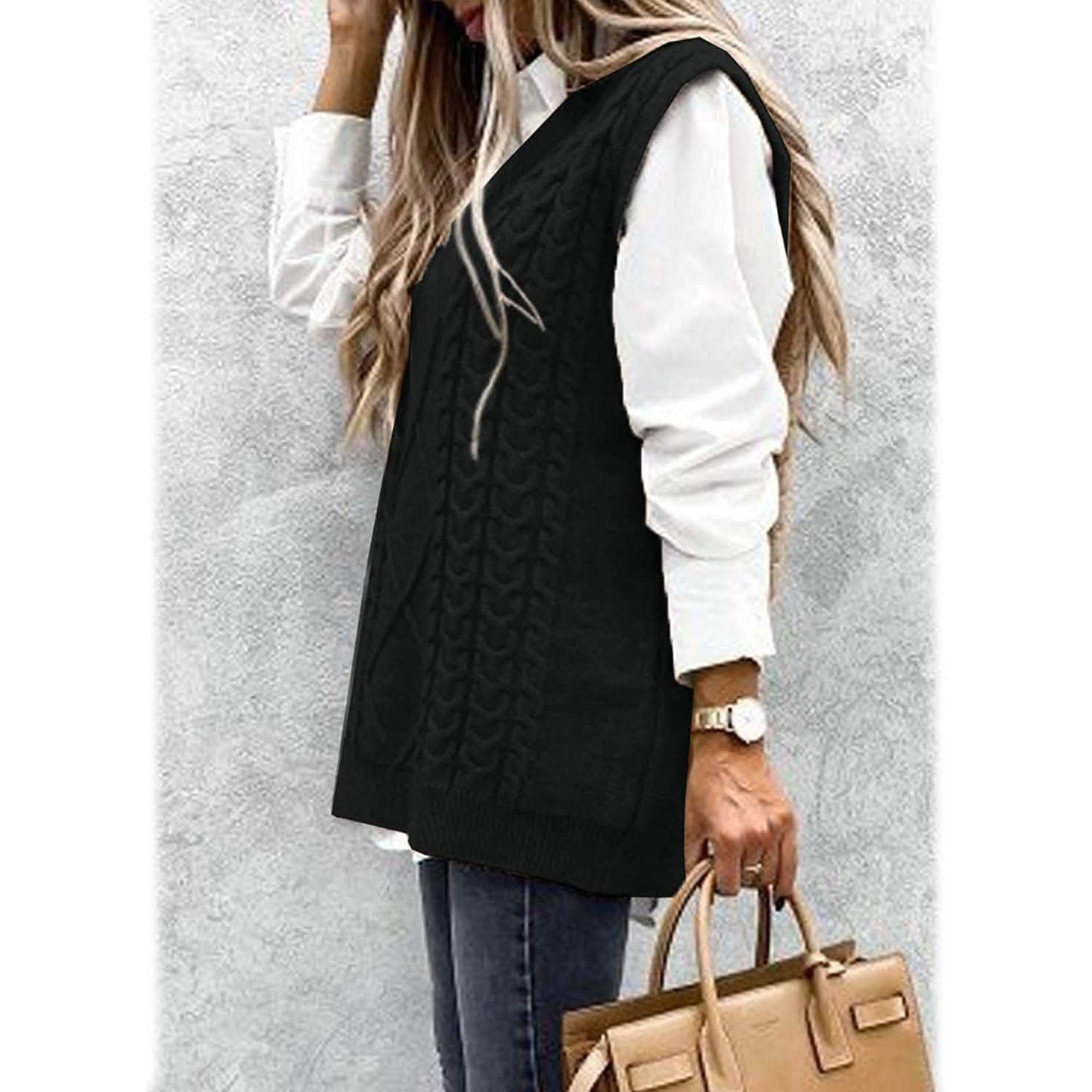 Women's Sleeveless Sweater Vest Top DailySale