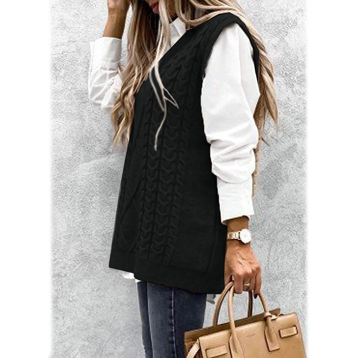 Women's Sleeveless Sweater Vest Top DailySale