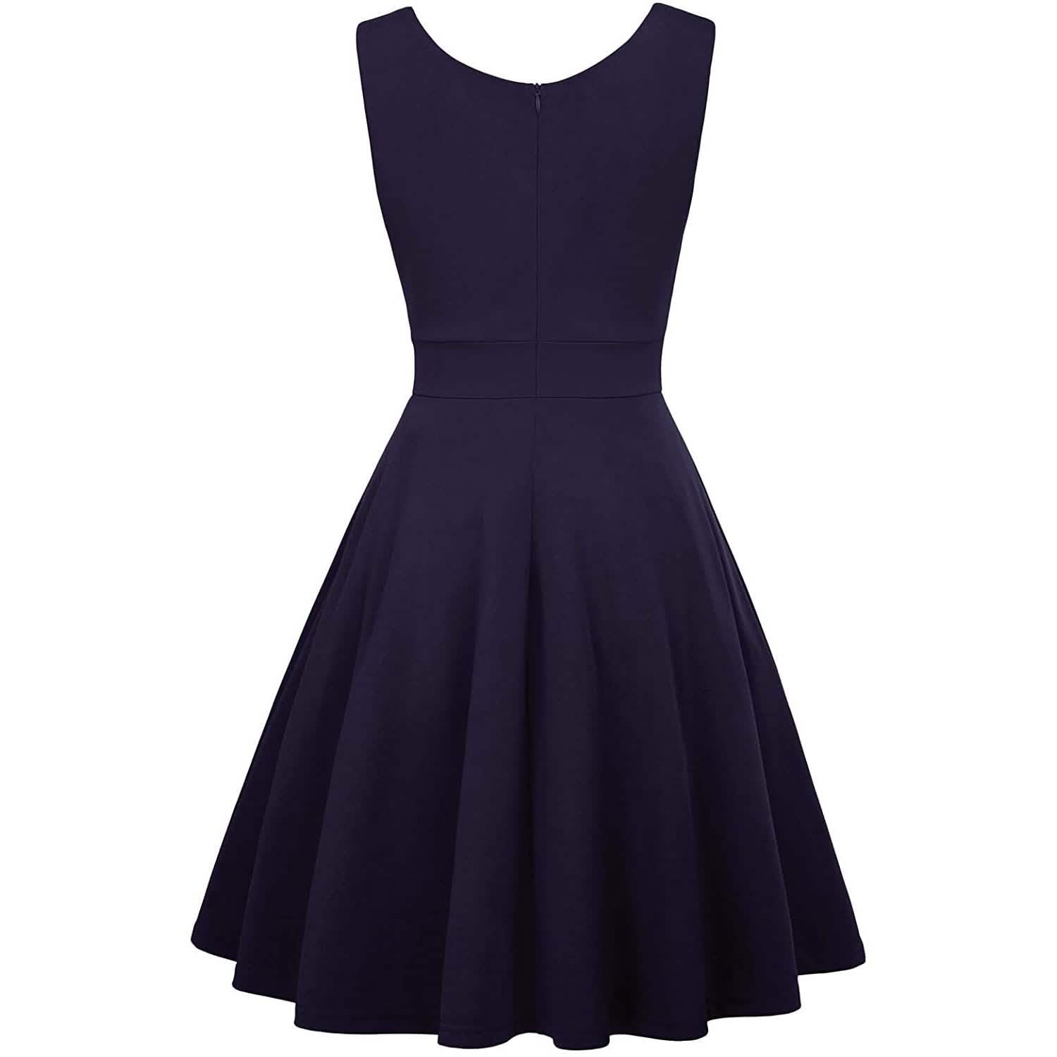 Women's Sleeveless Wrap V-Neck A-line Bridesmaid Cocktail Party Dress DailySale