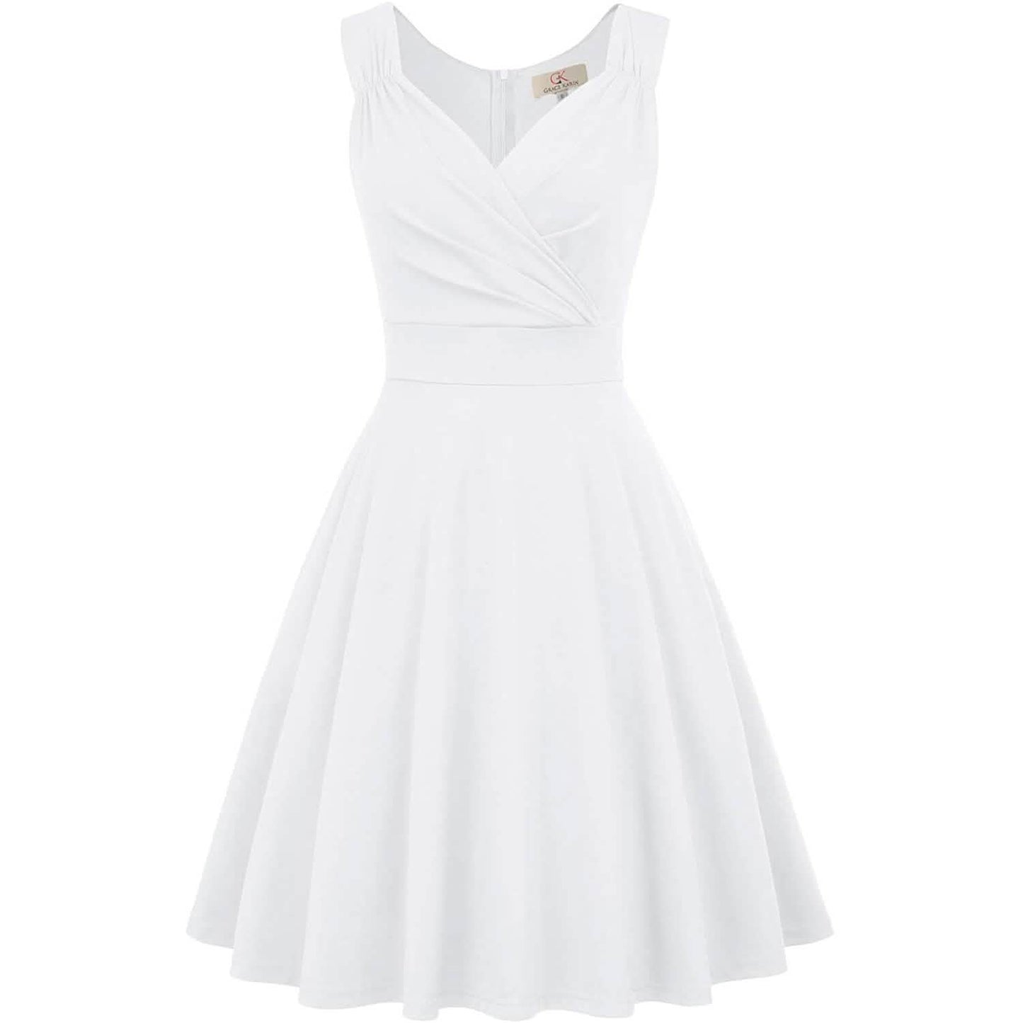 Women's Sleeveless Wrap V-Neck A-line Bridesmaid Cocktail Party Dress DailySale