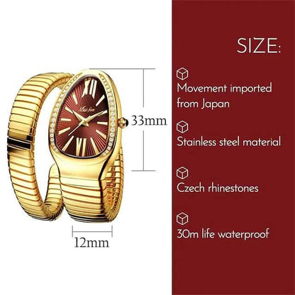 Women's Snake Shape Luxury Wrist Watch DailySale