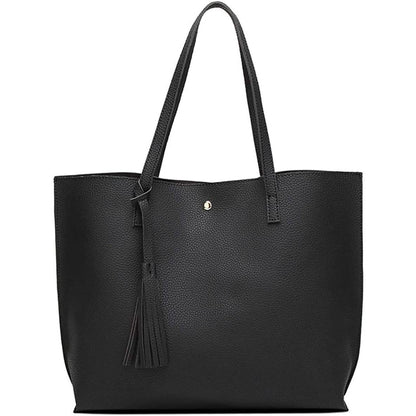 Women's Soft Faux Leather Tote Shoulder Bag DailySale