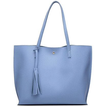 Women's Soft Faux Leather Tote Shoulder Bag DailySale