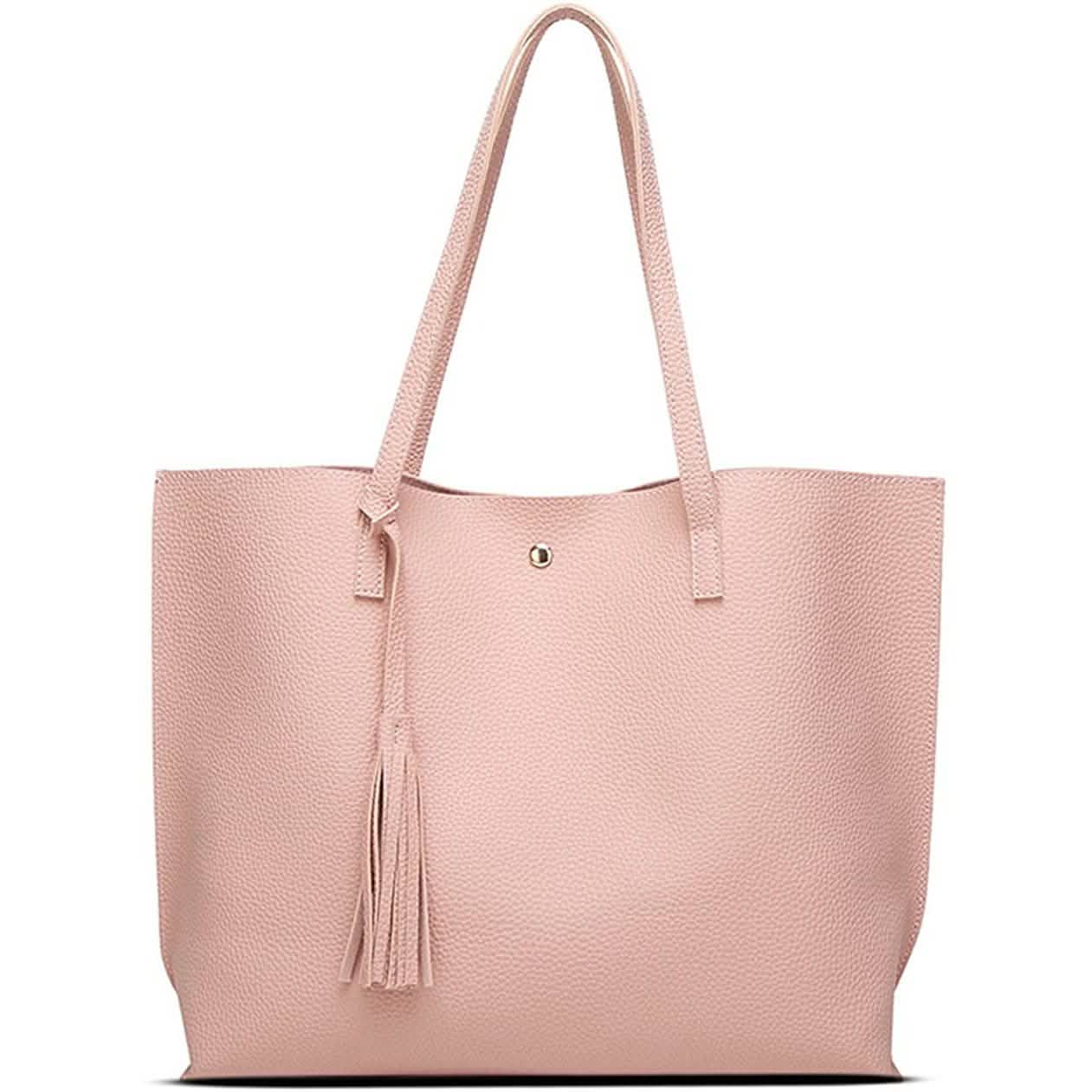 Women's Soft Faux Leather Tote Shoulder Bag DailySale