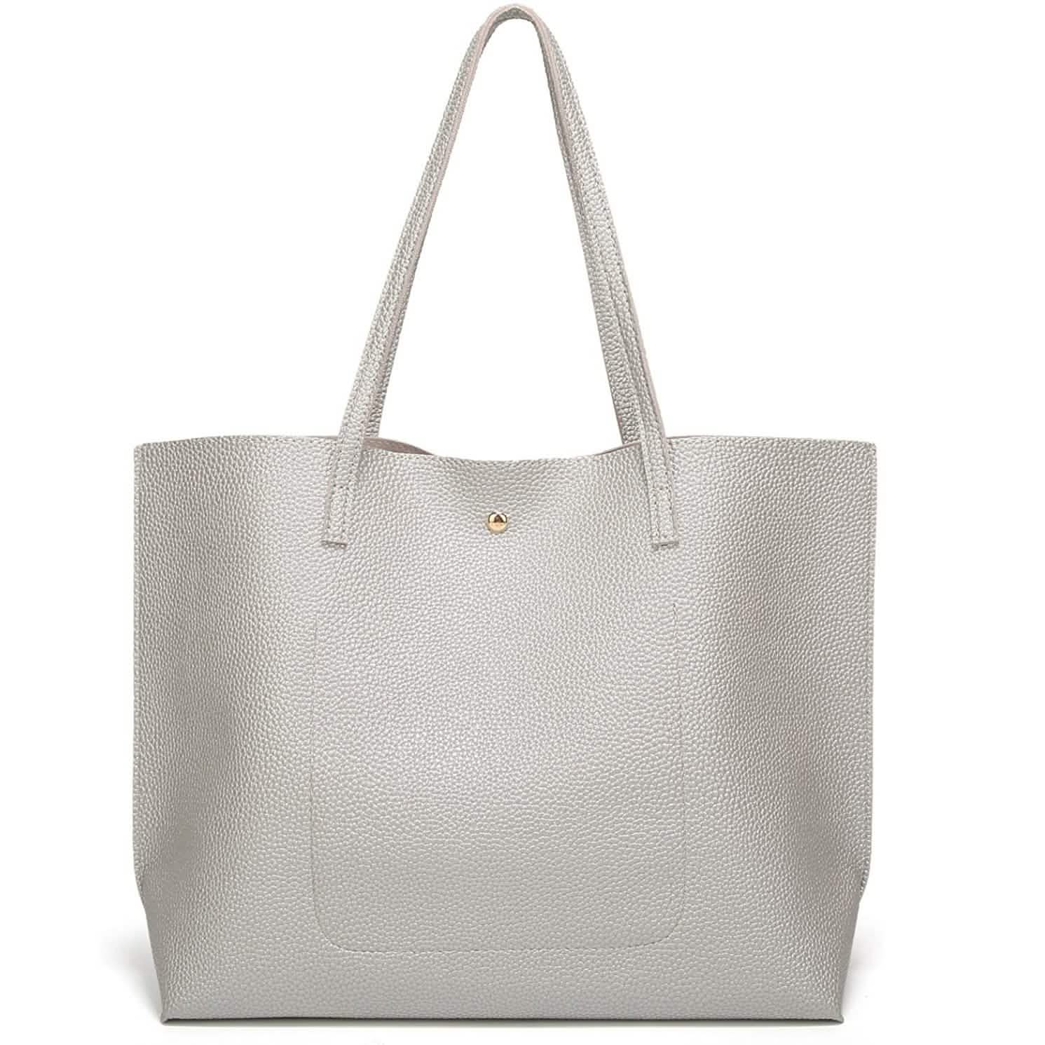 Women's Soft Faux Leather Tote Shoulder Bag DailySale