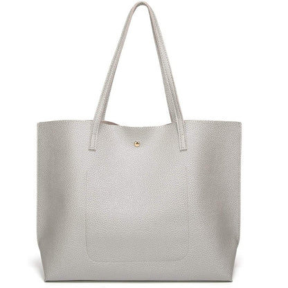 Women's Soft Faux Leather Tote Shoulder Bag DailySale