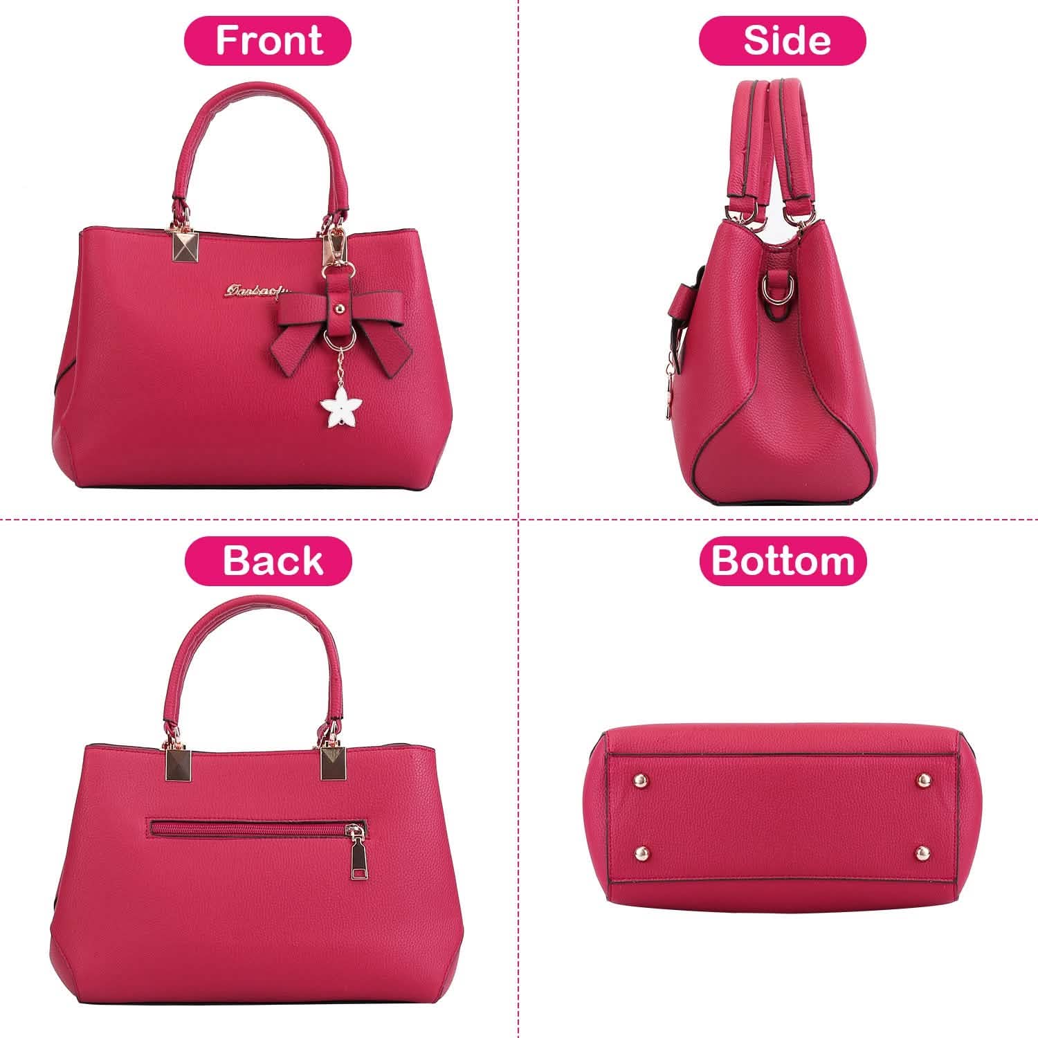 Women's Soft Leather Handbag Tote Shoulder Crossbody Bag DailySale