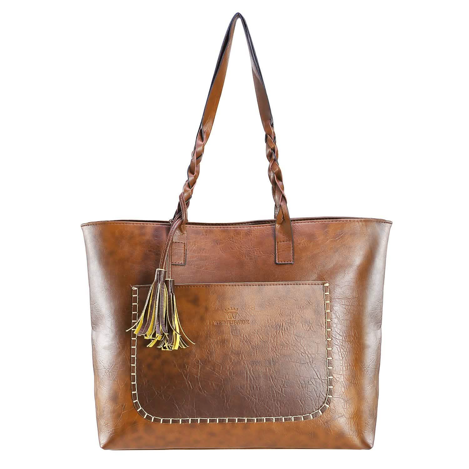 Women's Soft Leather Tote Bag DailySale