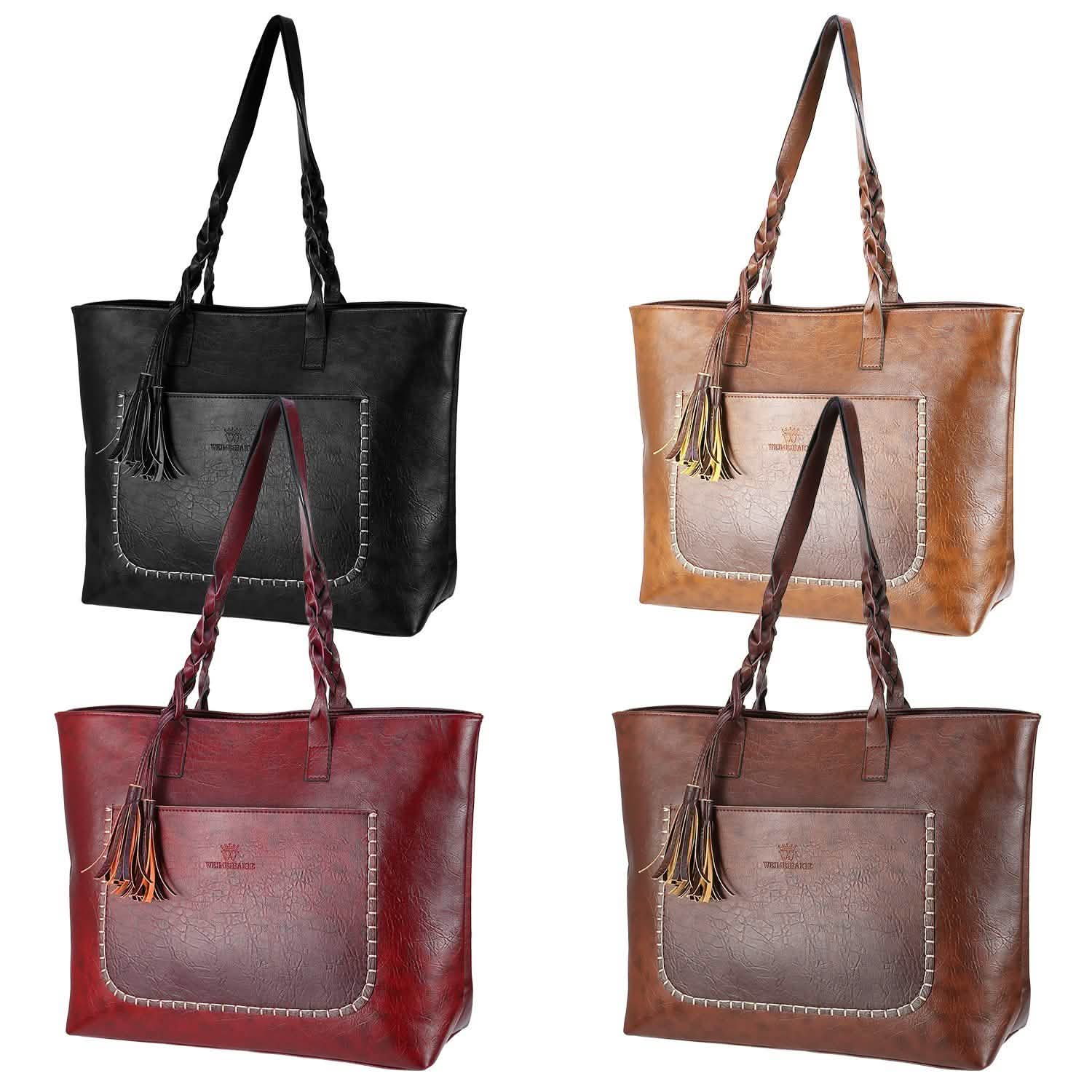 Women's Soft Leather Tote Bag DailySale