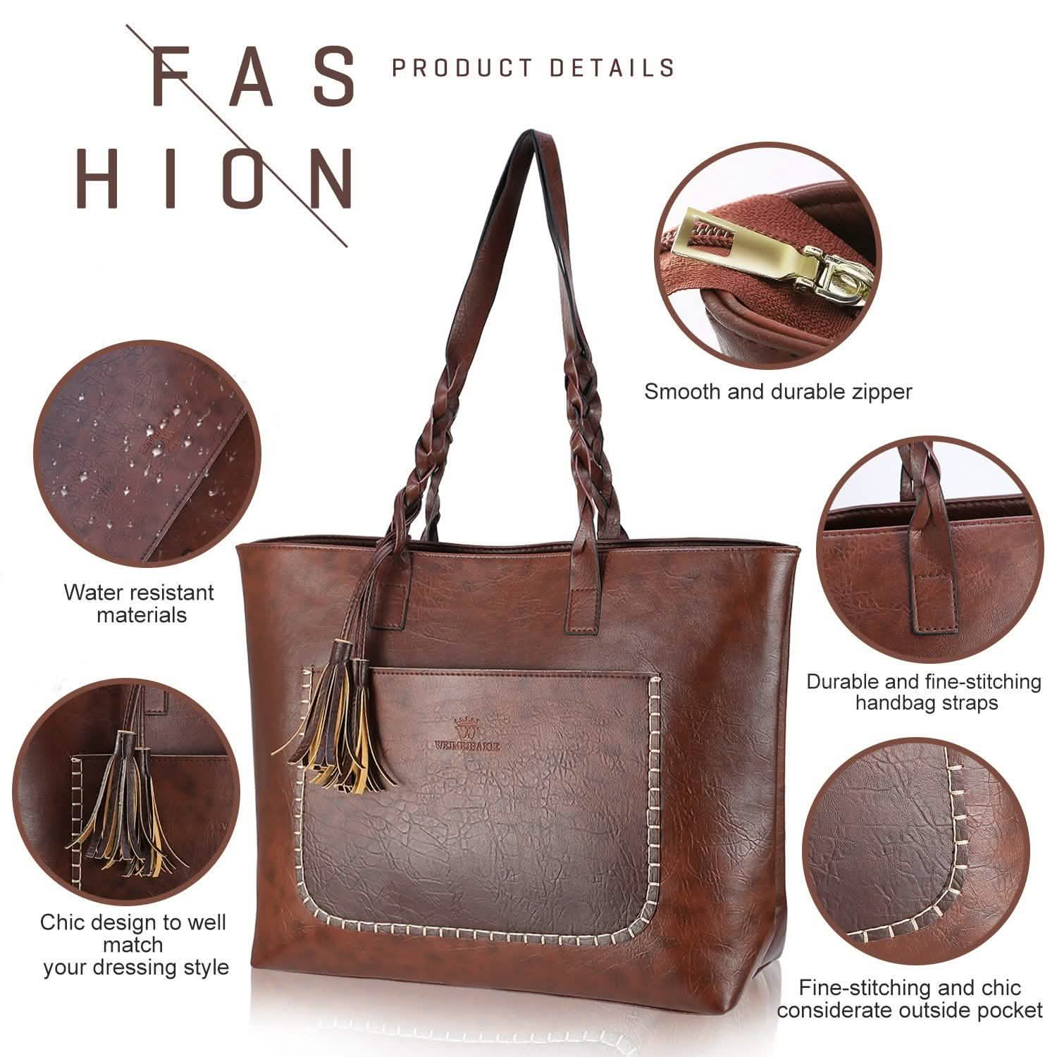 Women's Soft Leather Tote Bag DailySale