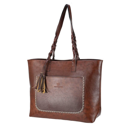 Women's Soft Leather Tote Bag DailySale