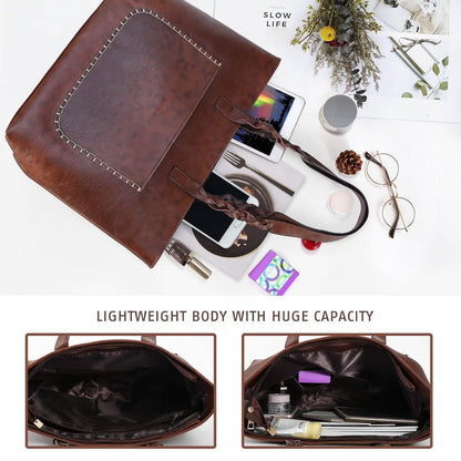Women's Soft Leather Tote Bag DailySale