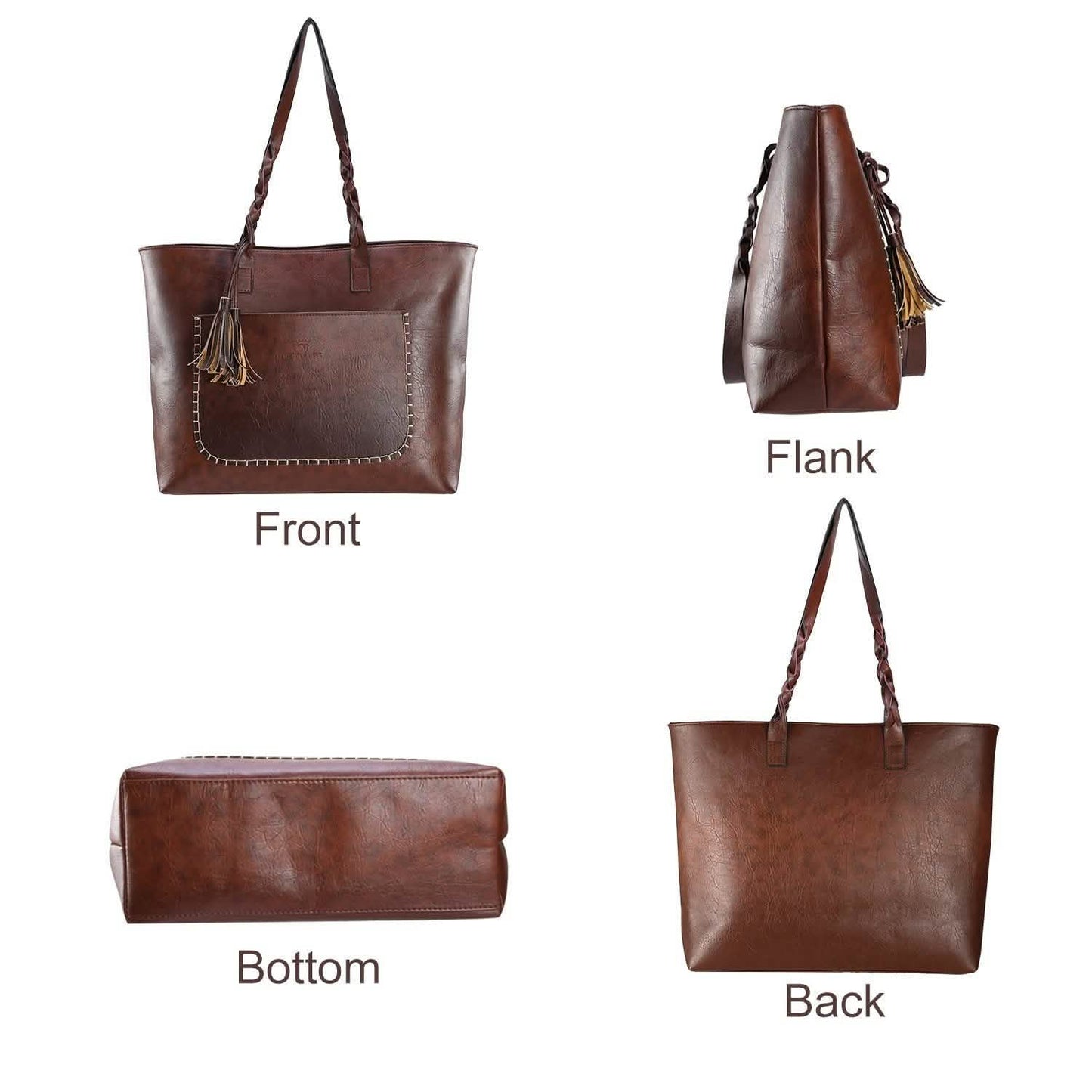 Women's Soft Leather Tote Bag DailySale