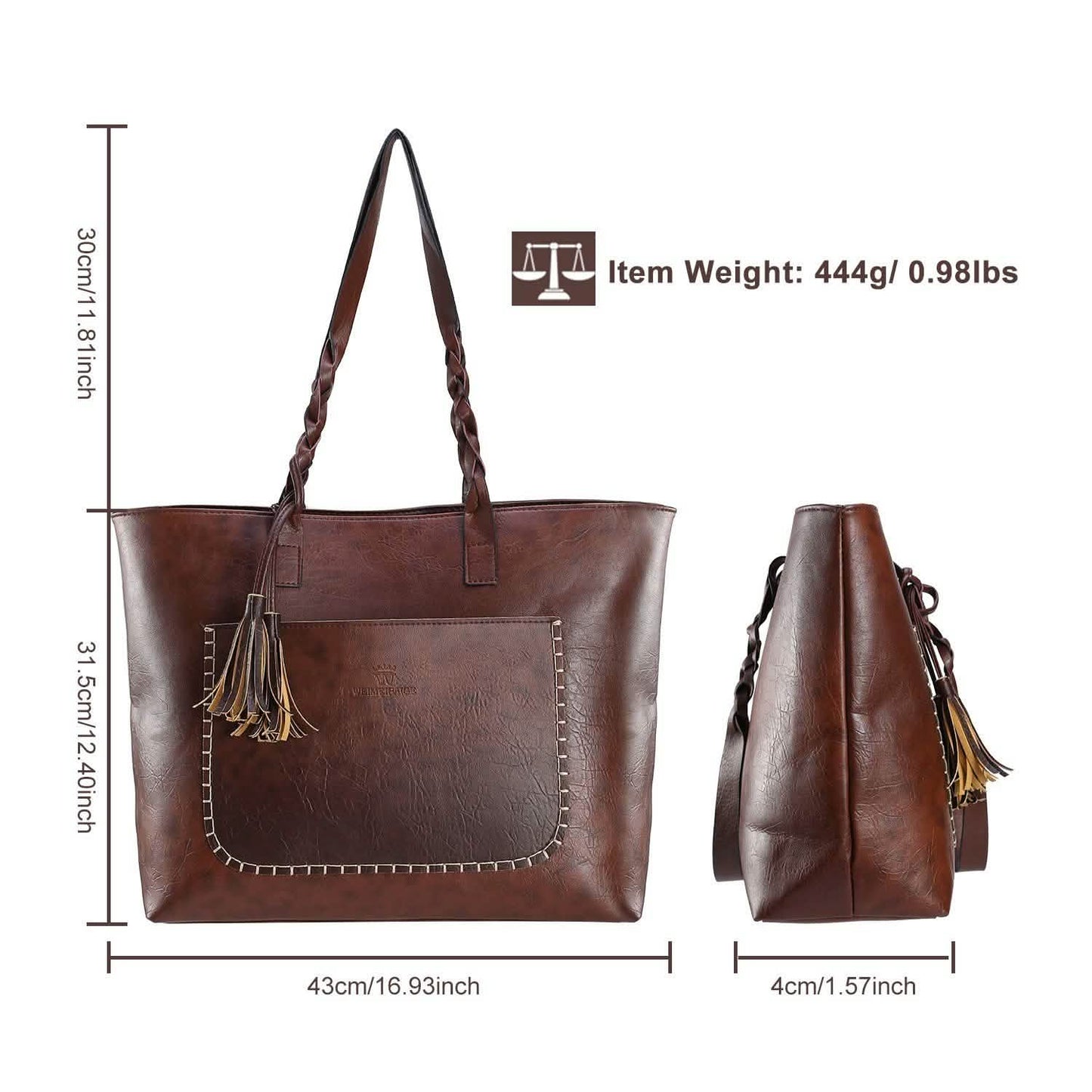 Women's Soft Leather Tote Bag DailySale