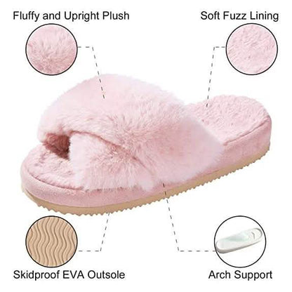 Women's Soft Plush Lightweight House Slippers DailySale