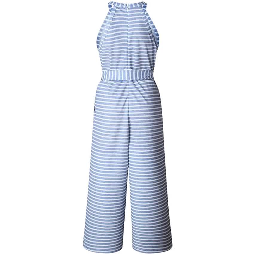 Women's Solid Color Crew Neck Casual Jumpsuit DailySale