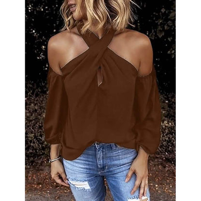 Women's Solid Color Halter Top DailySale