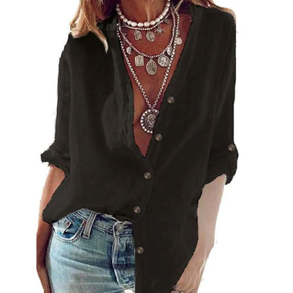 Women's Solid Colored Long Sleeve Basic Top DailySale