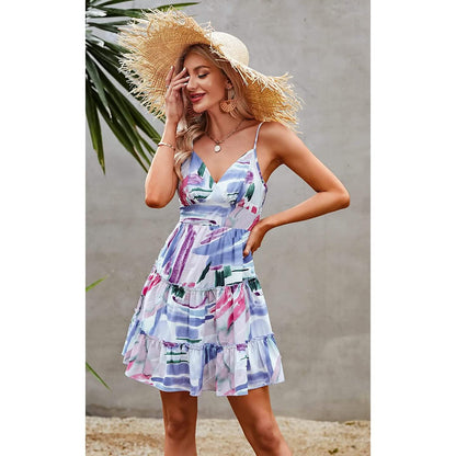 Women's Spaghetti Strap Backless Dress DailySale