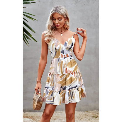 Women's Spaghetti Strap Backless Dress DailySale