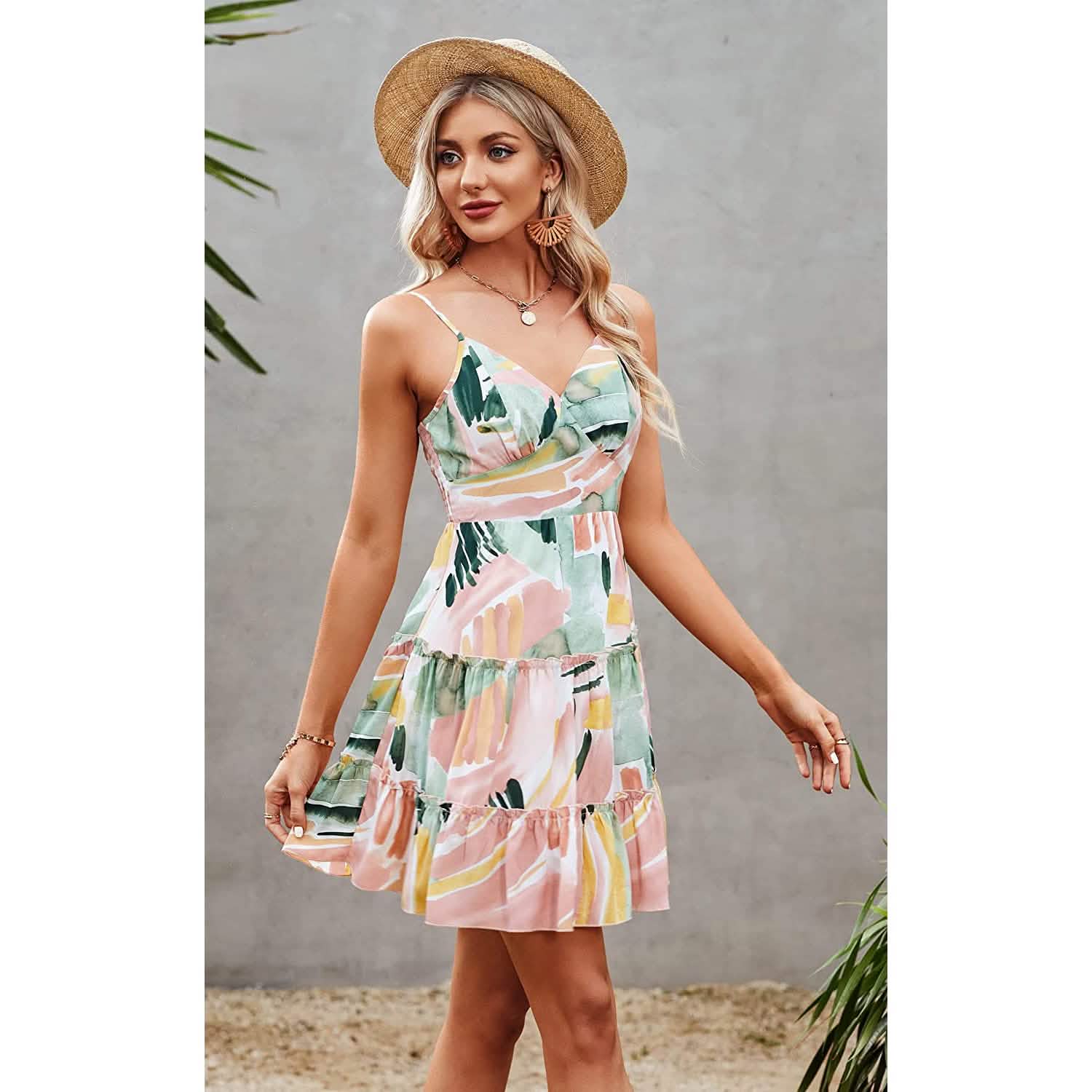 Women's Spaghetti Strap Backless Dress DailySale