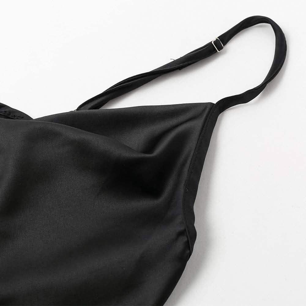 Women's Spaghetti Strap V-Neck Satin Suspender DailySale