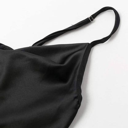 Women's Spaghetti Strap V-Neck Satin Suspender DailySale