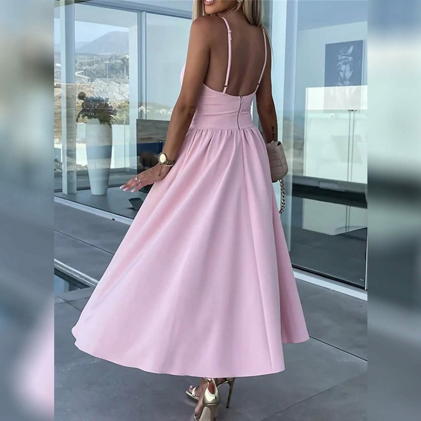 Women‚Äòs Split Cut Out Midi Dress DailySale