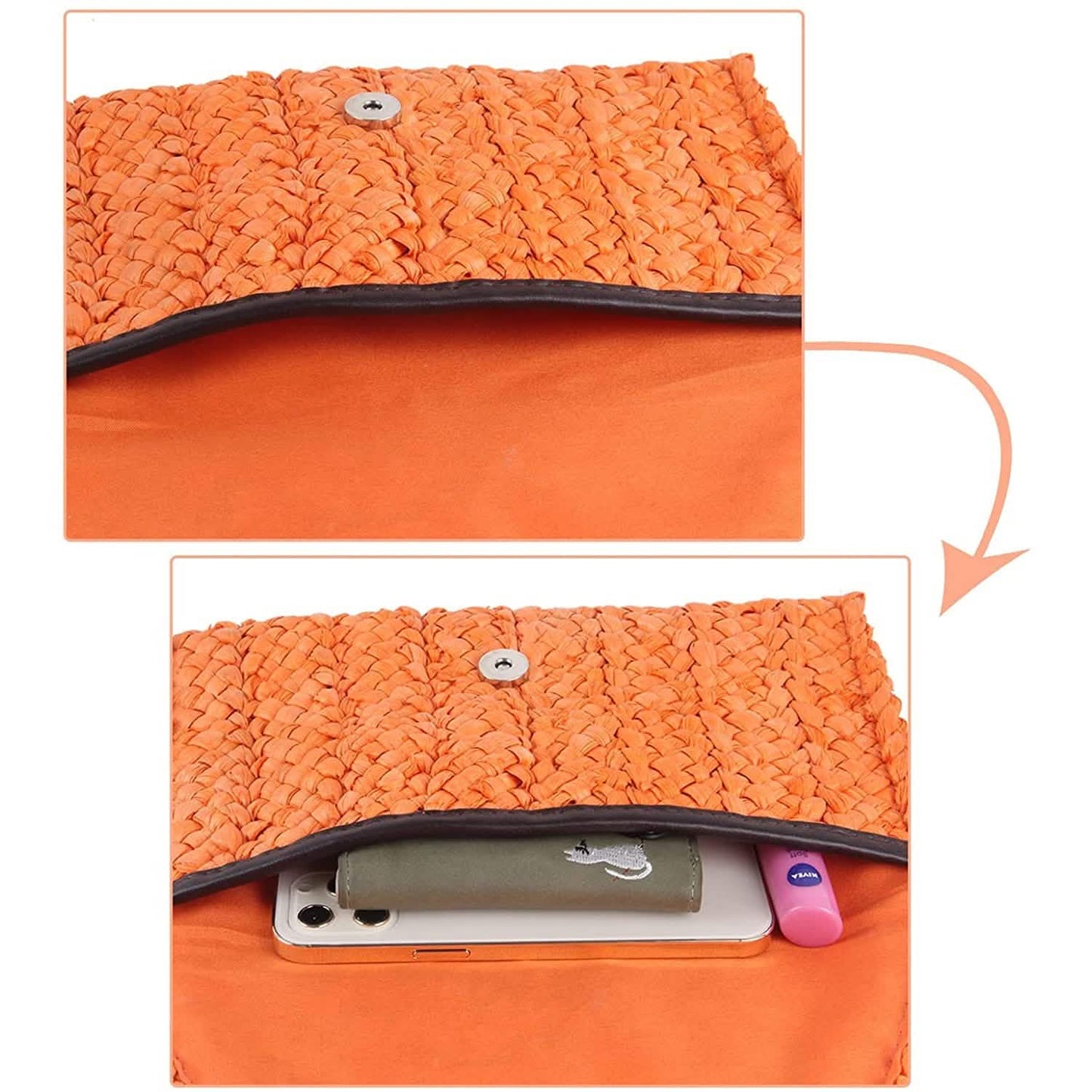 Women's Straw Clutch Purse DailySale